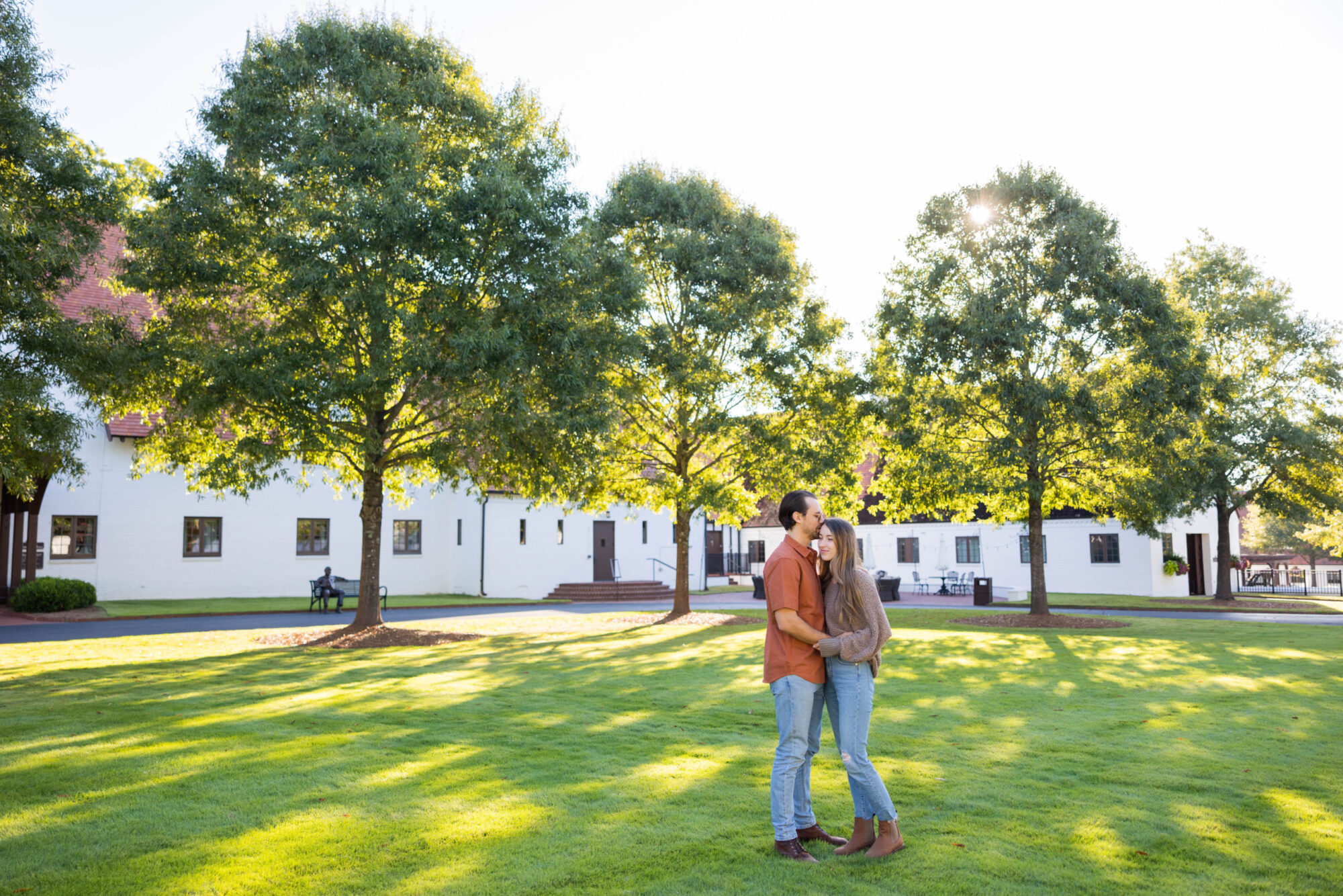 Young married couple that is super excited for their upcoming marriage retreat