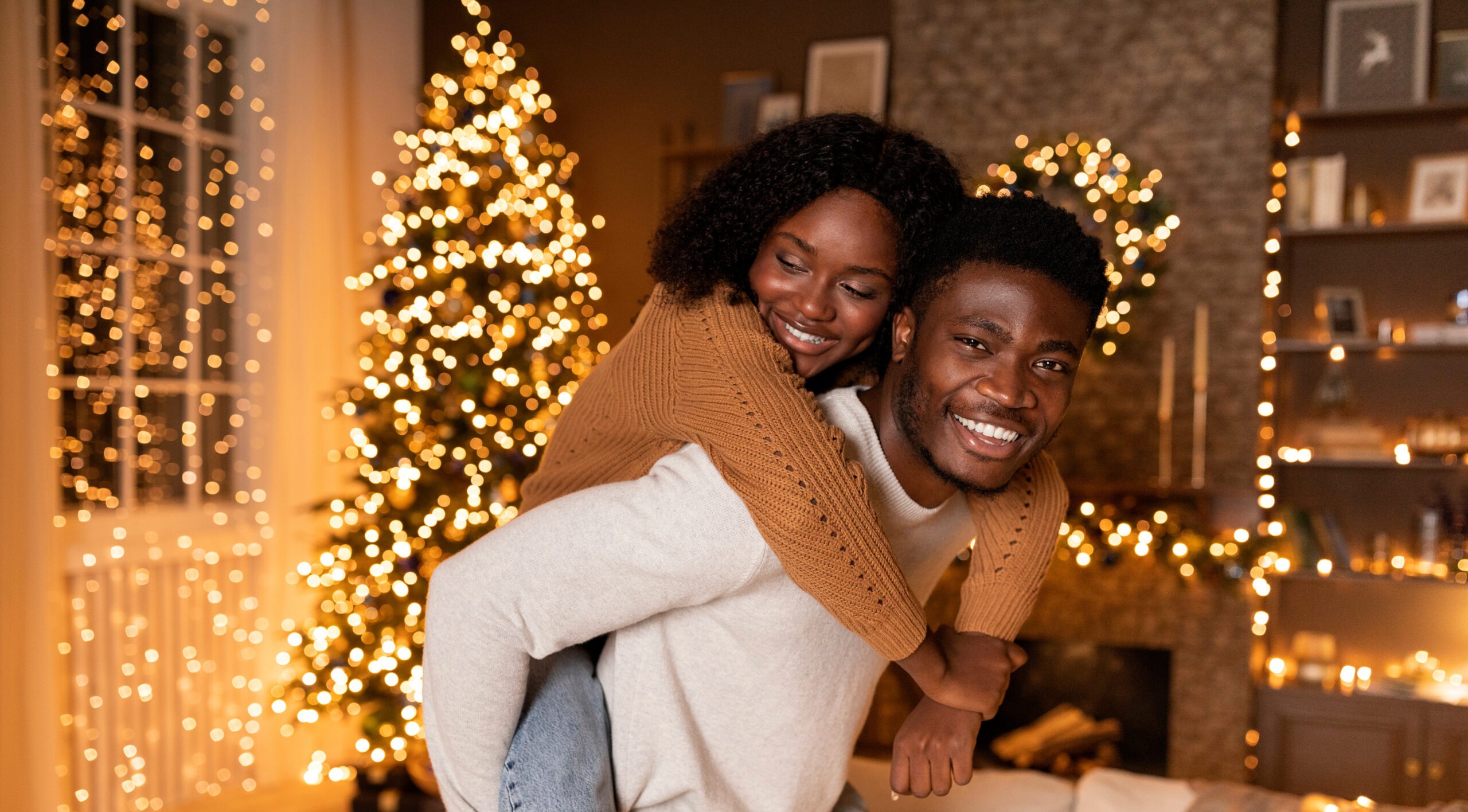 Young married couple getting ready for the New Year by using one of our New Year's resolutions for couples